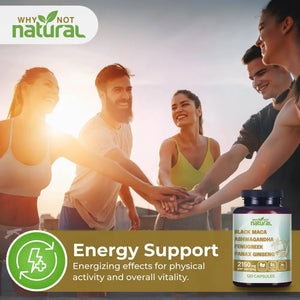 4-in-1 Organic Black Maca Root - Supplements