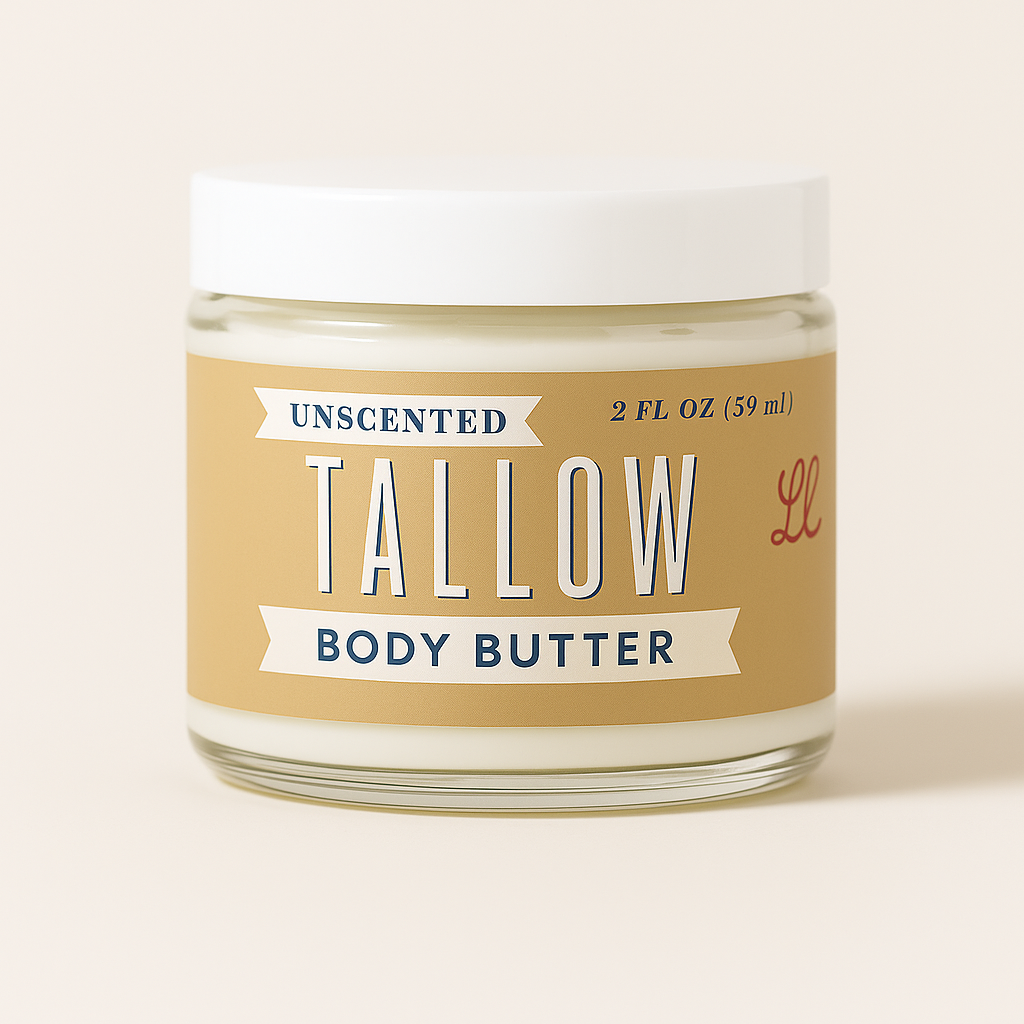 Tallow Body Butter – Unscented Grass-Fed Tallow Moisturizer