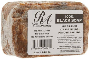 African Black Soap Bar Unscented - Body Care