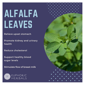 Alfalfa Leaf - Herbs ALL HERBS ARE SOLD BY OUNCE. ORGANIC OR ETHICALLY WILDCRAFTED. This product is sold at our local