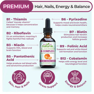 B Complex Liquid: All 8 Vitamins +Natural Stress & Energy - Apothecary This liquid provides in bioavailable forms.