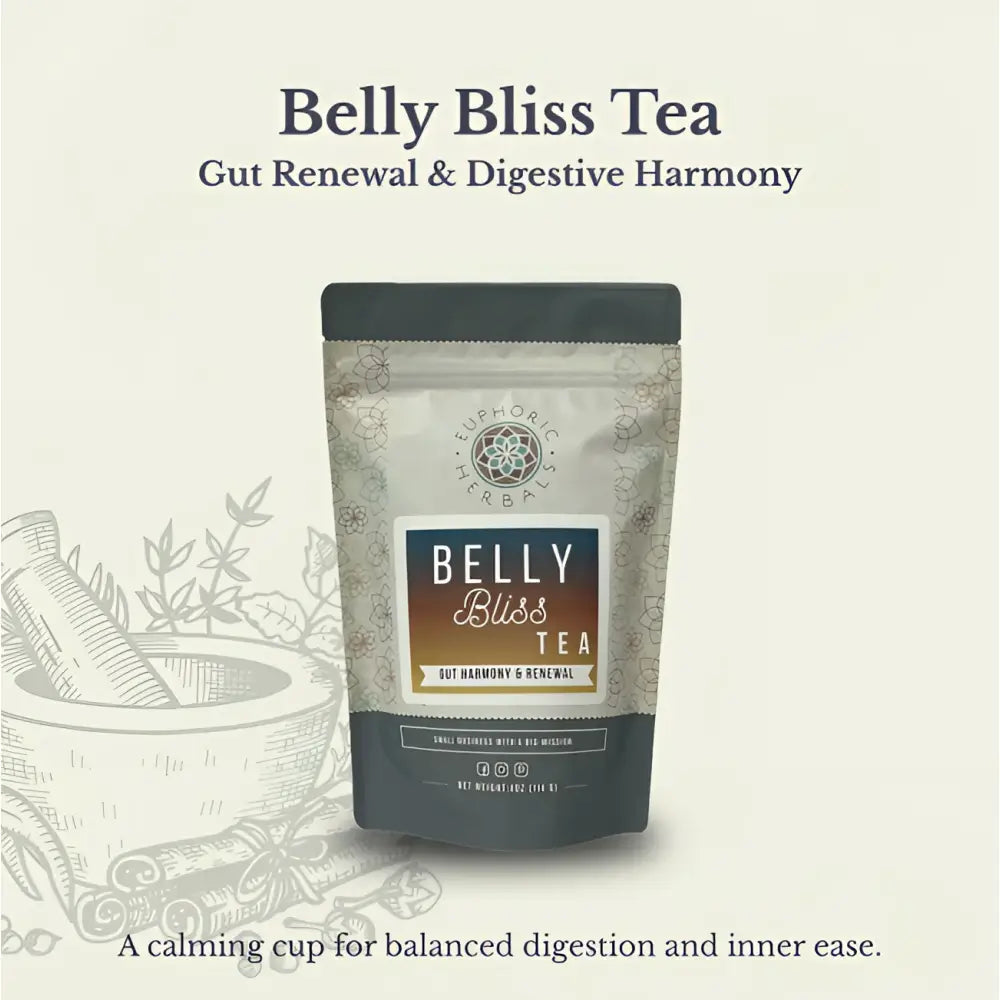 Belly Bliss Gut Renewal Tea - Family Herbal - Perfect loose leaf blend for health & harmony! Trusted by 70,000