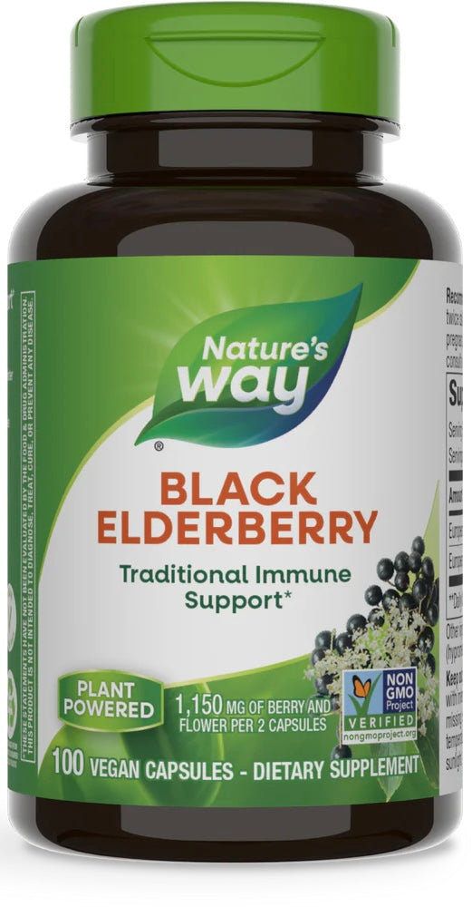 Black Elderberry Capsules - Apothecary