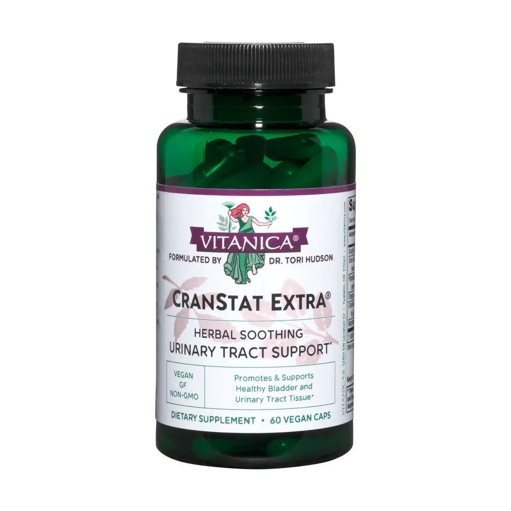 Cranstat Extra - Supplements by Vitamica supports a healthy bladder. This formula contains cranberry oregon grape uva