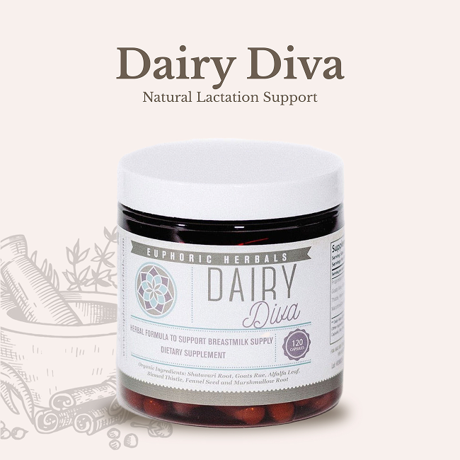 Dairy Diva - Breastfeeding Supplement - Increase Milk Supply Boost milk naturally with premium breastfeeding herbal