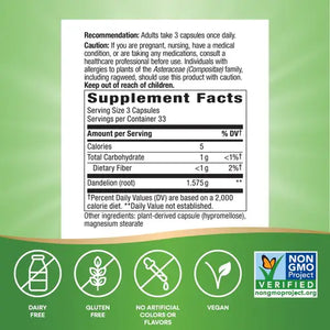 Dandelion Root Capsules - Supplements