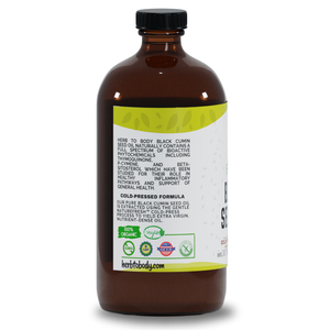 Brown glass bottle with a label on a white background