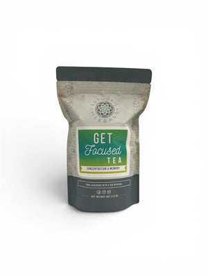 Get Focused Tea - 4OZ - Herbal a carefully crafted blend of herbs renowned for their brain-boosting properties.