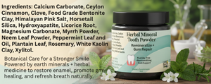 Herbal Mineral Tooth Powder – Remineralizing Gum Repair - Apothecary