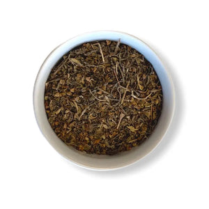 Holy Basil Blend - Herbal Tea This contains Tulsi varieties with adaptogenic properties. The infusion supports stress