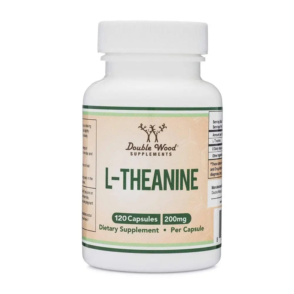 L-Theanine - Apothecary Double Wood Supplements capsules provide 200mg of amino acids per serving. This formula