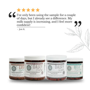 Lactation Supplement Sample - Apothecary samples include sixty capsules of herbal blends. These formulas contain key