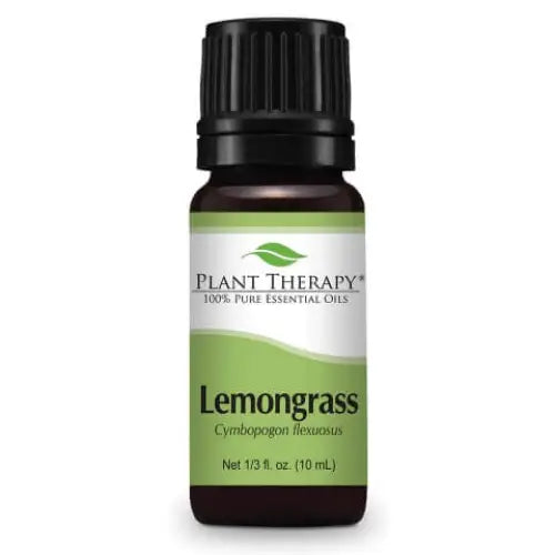Lemongrass Essential Oil - Oils Plant Therapy comes in amber glass bottles. This works outdoor sprays and diffusers.