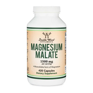 Magnesium Malate - Apothecary Double Wood provides 1500 mg per serving with 420 capsules. This supplement combines