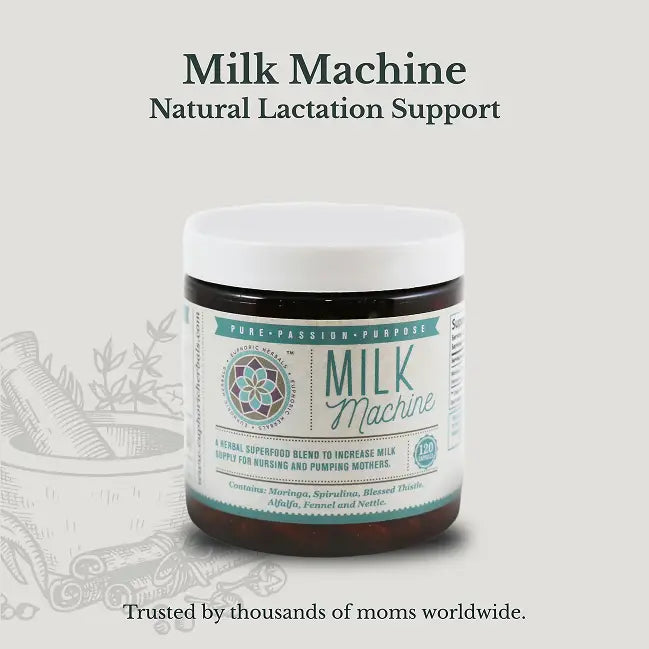 Milk Machine - Breastfeeding Supplement - Increase Supply Boost milk naturally with premium breastfeeding herbal