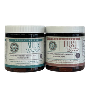 Milk Machine & Lush Leche Duo - Increase Supply Boost lactation naturally with premium breastfeeding herbal supplements