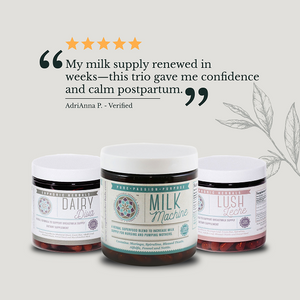 Milk Machine & Lush Leche Duo - Increase Supply Boost lactation naturally with premium breastfeeding herbal supplements