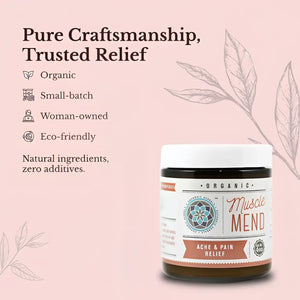 Muscle Mend Salve - Family for fitness general aches and aliments or the pain in your neck caused by co-sleeping child