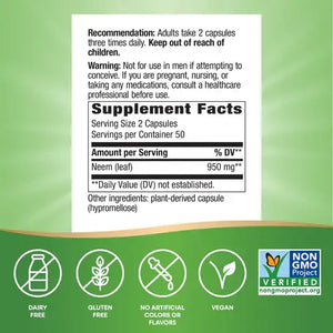 Neem Leaf Capsules - Supplements