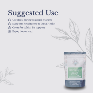 Respiratory Relief Tea - Family Organic herbal tea blend can be prepared as a or an syrup.