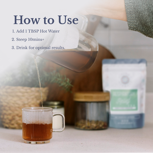 Respiratory Relief Tea - Family Organic herbal tea blend can be prepared as a or an syrup.