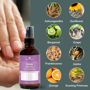Stress Body Oil with Ashwagandha - Essential Oils