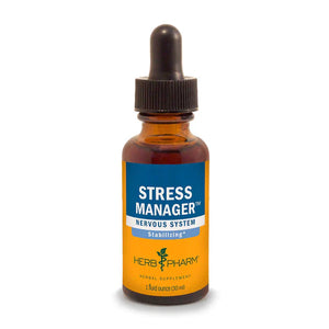 Stress Manager Extract - Family Compound herbal formula for nervous system support by HerbPharm.