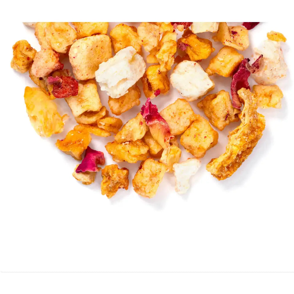 Summer Love Tea - Herbal blends peach strawberries mango pineapple and papaya. This infusion contains dried fruit