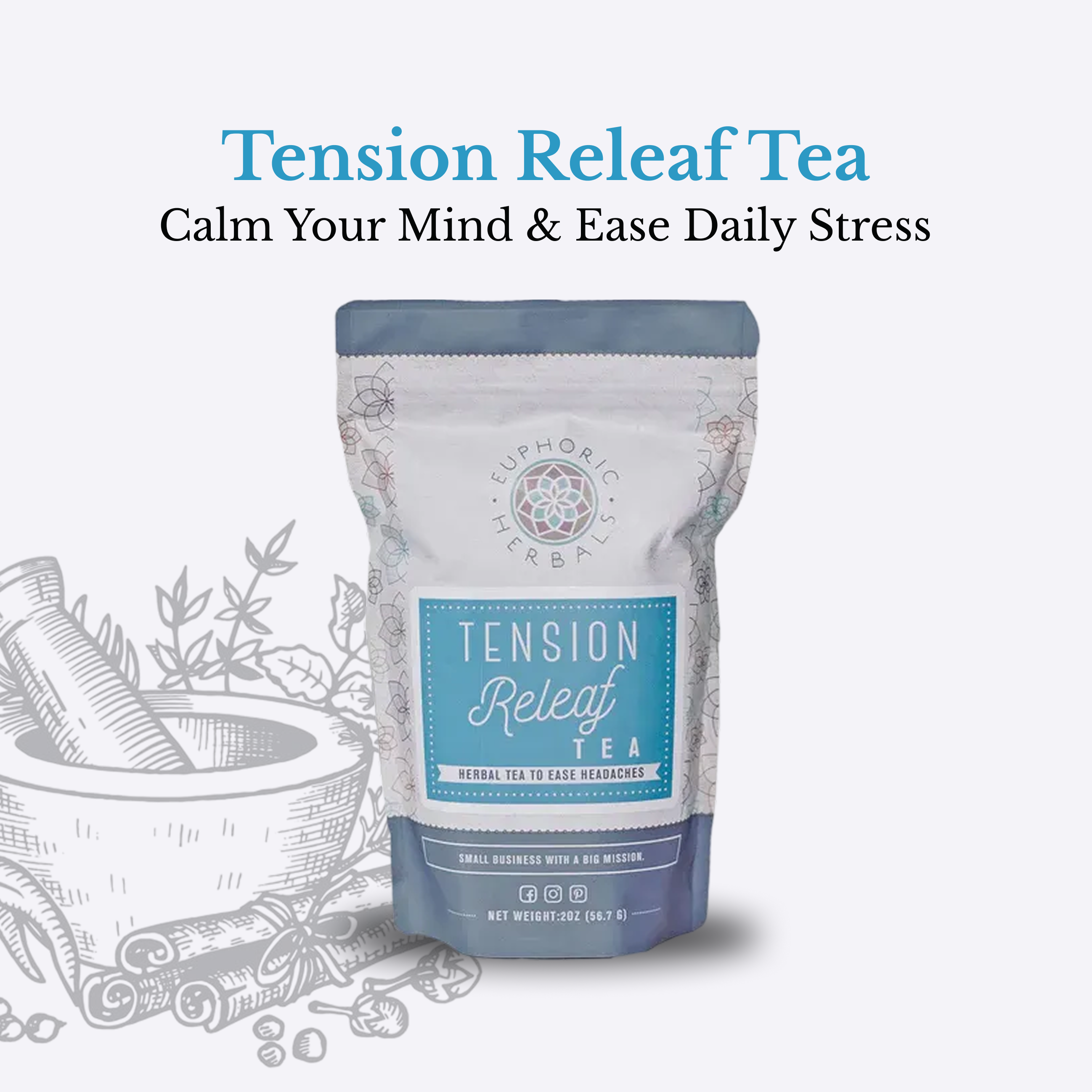 Tension Releaf Tea - Pregnancy Your Natural Solution for Stress Headaches and Migraines. Soothe away tension