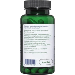 ThyroFem - Supplements Vitanica capsules contain ashwagandha root ext and nutrients for thyroid function. Each bottle