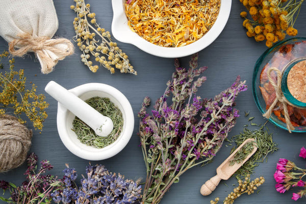 mix of herbs and other remedies