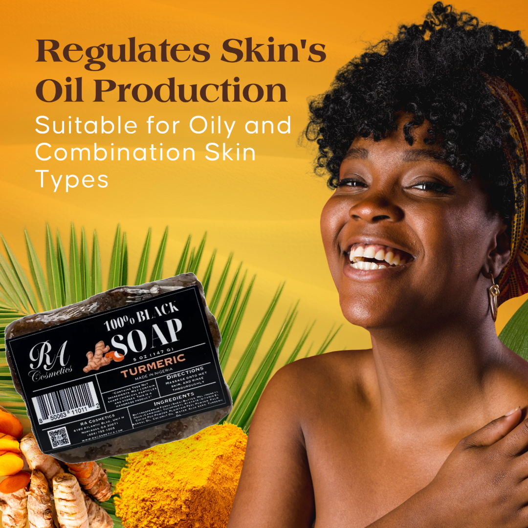 African Black Turmeric Soap Bar