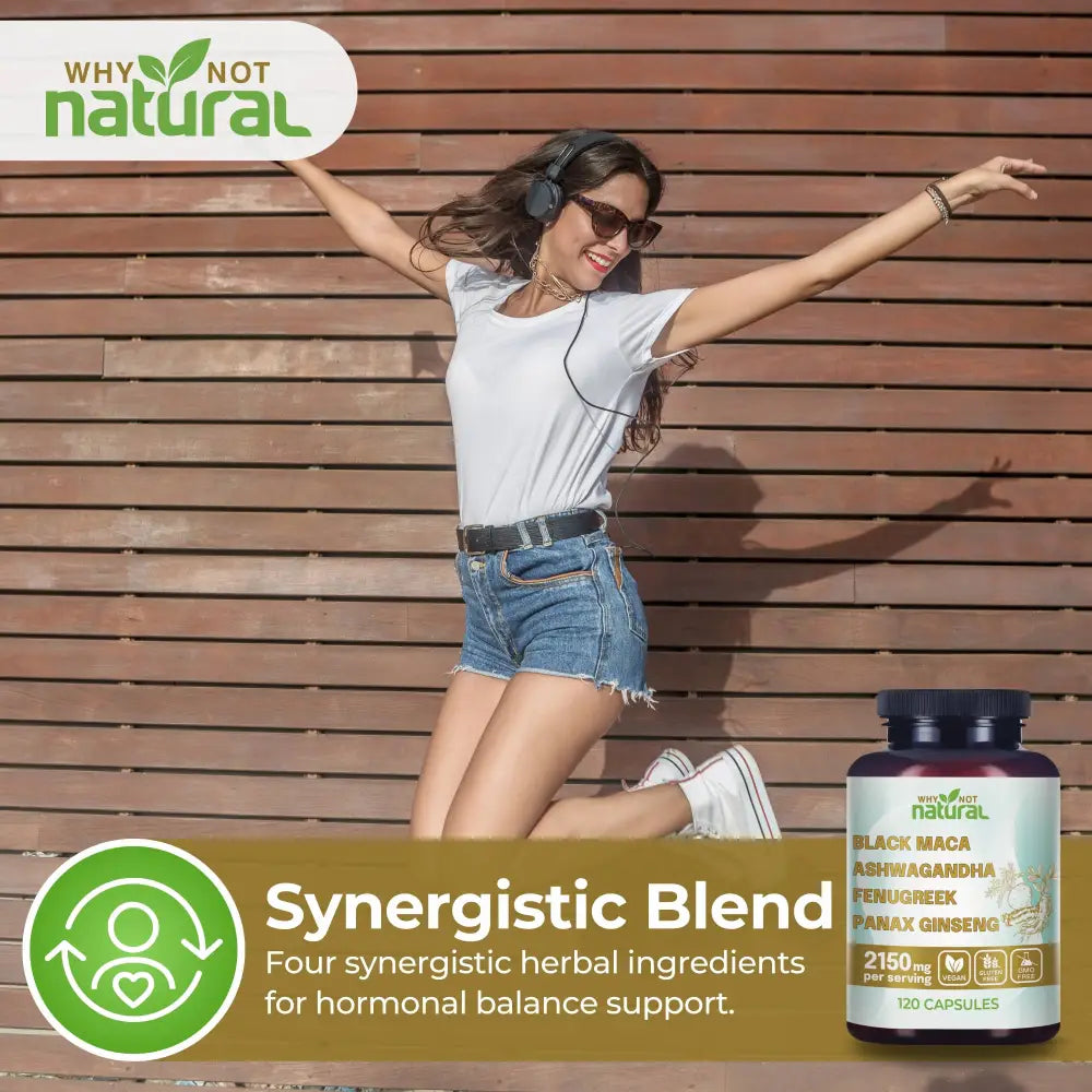 4-in-1 Organic Black Maca Root - Supplements