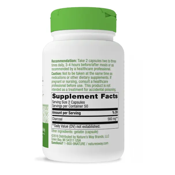 Activated Charcoal Capsules - Supplements