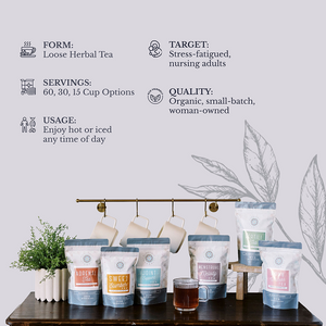 Adrenal Love Tea - Cortisol Support - Postpartum Stressed wired and exhausted? supports healthy cortisol levels adrenal