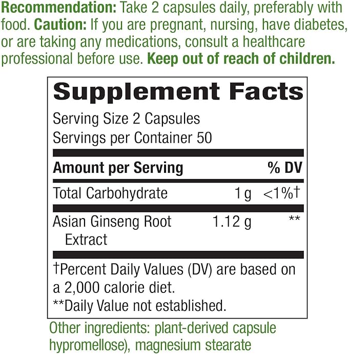 Asian Ginseng Capsules