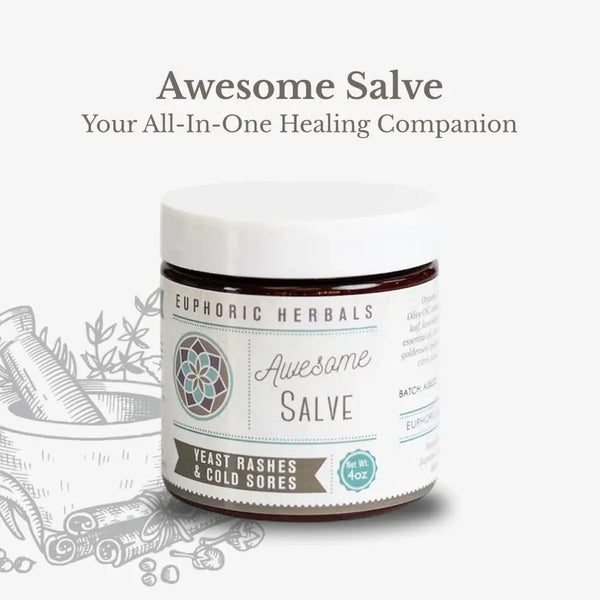 Awesome Salve - Postpartum salve contains organic ingredients like olive oil and coconut for skin in the United States.