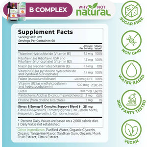B Complex Liquid: All 8 Vitamins +Natural Stress & Energy - Apothecary This liquid provides in bioavailable forms.