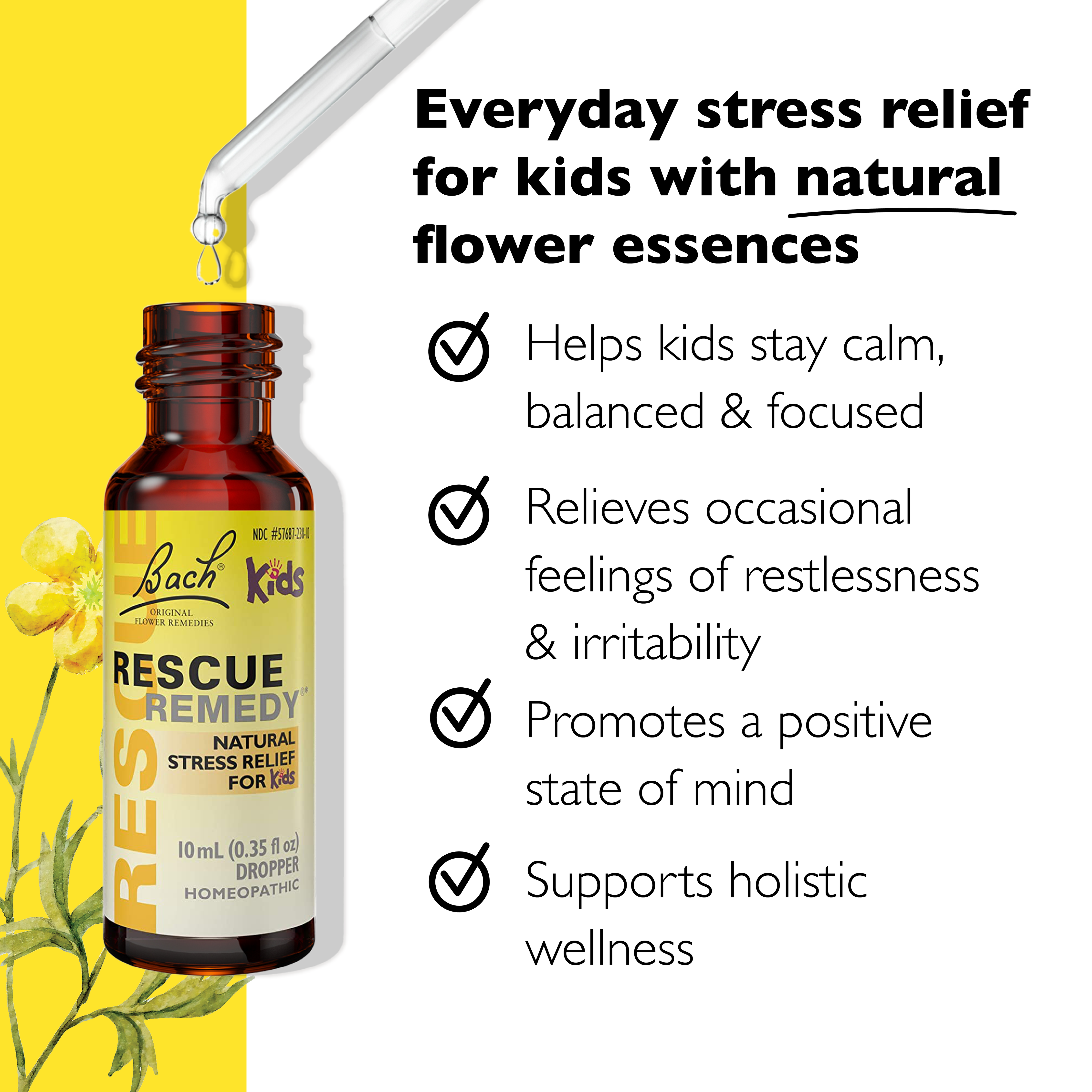 Bach Rescue Remedy KIDS Natural Stress Relief - Apothecary