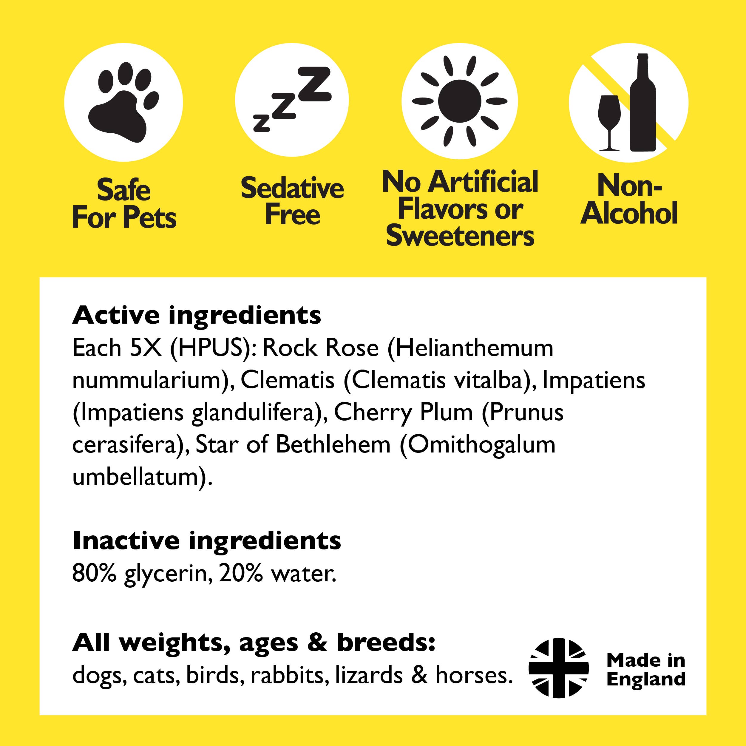 Bach Rescue Remedy Pet Natural Stress Relief - Apothecary