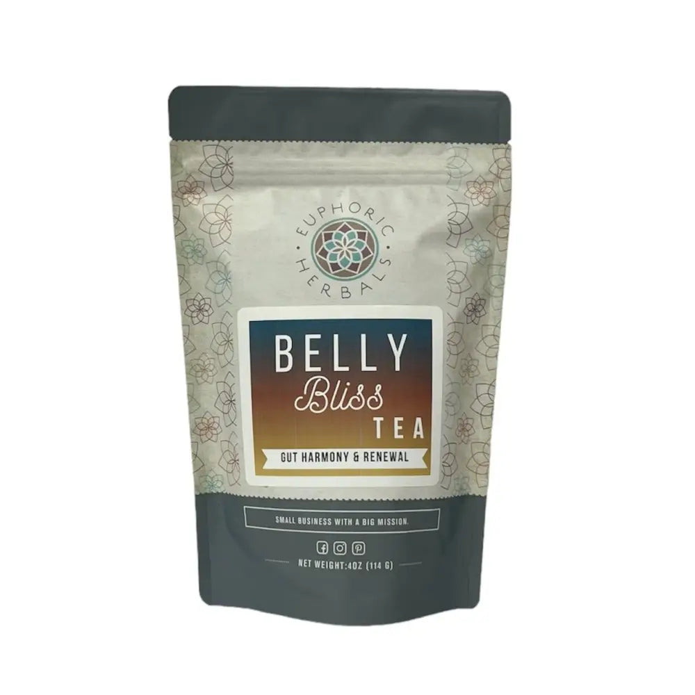 Belly Bliss Gut Renewal Tea - 30 Cup Servings - Family Herbal - Perfect loose leaf blend for health & harmony! Trusted