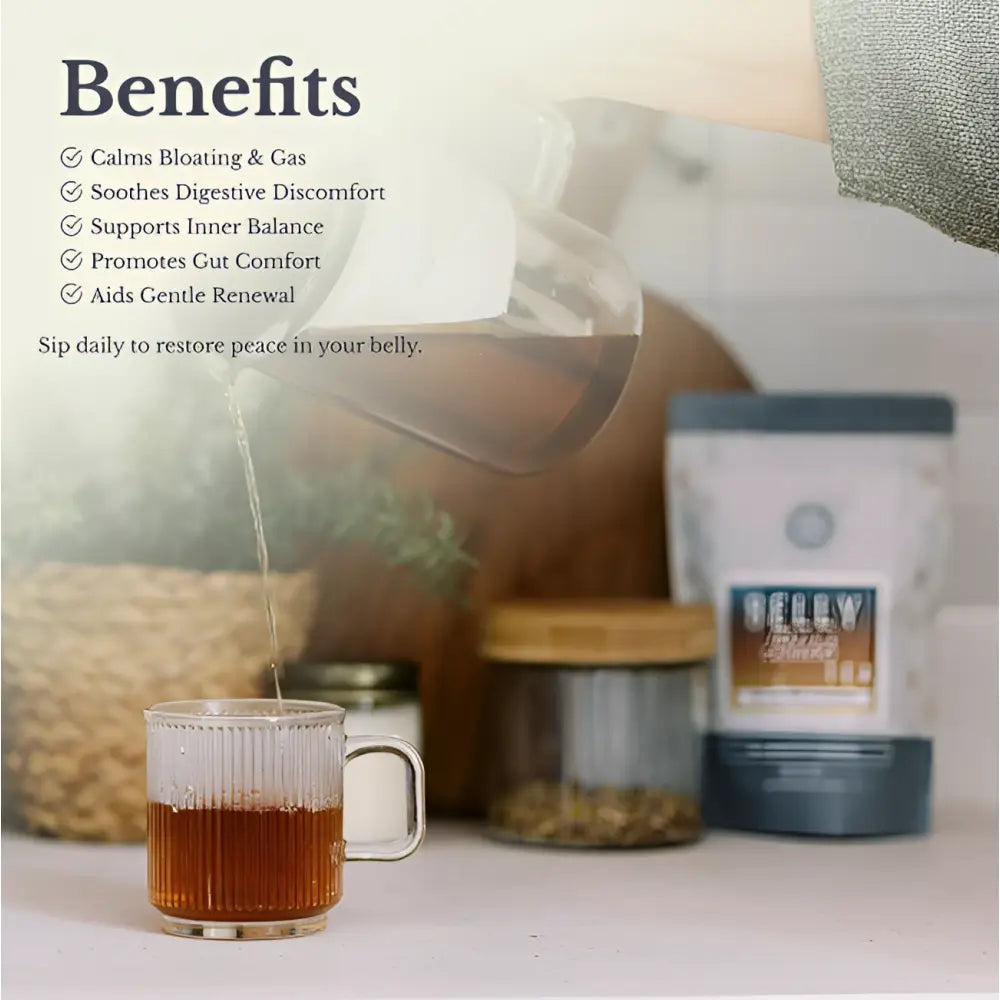 Belly Bliss Gut Renewal Tea - Family Herbal - Perfect loose leaf blend for health & harmony! Trusted by 70,000