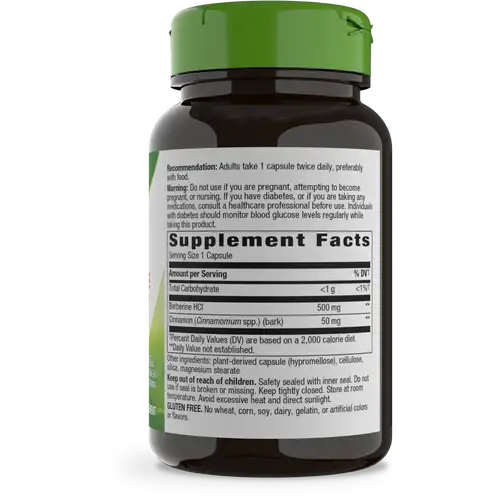 Berberine w/ Cinnamon Capsules - Supplements