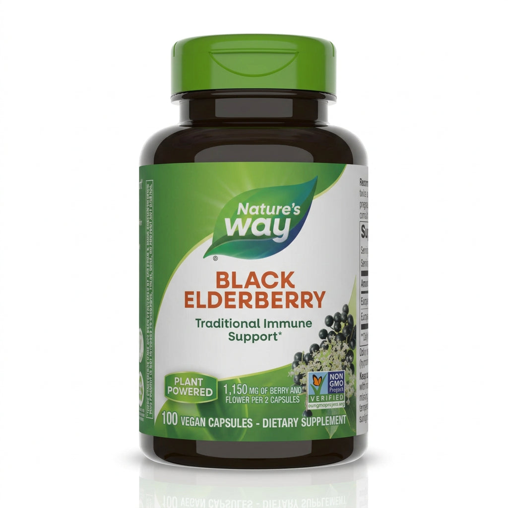 Black Elderberry Capsules - Apothecary