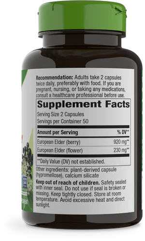Black Elderberry Capsules - Apothecary