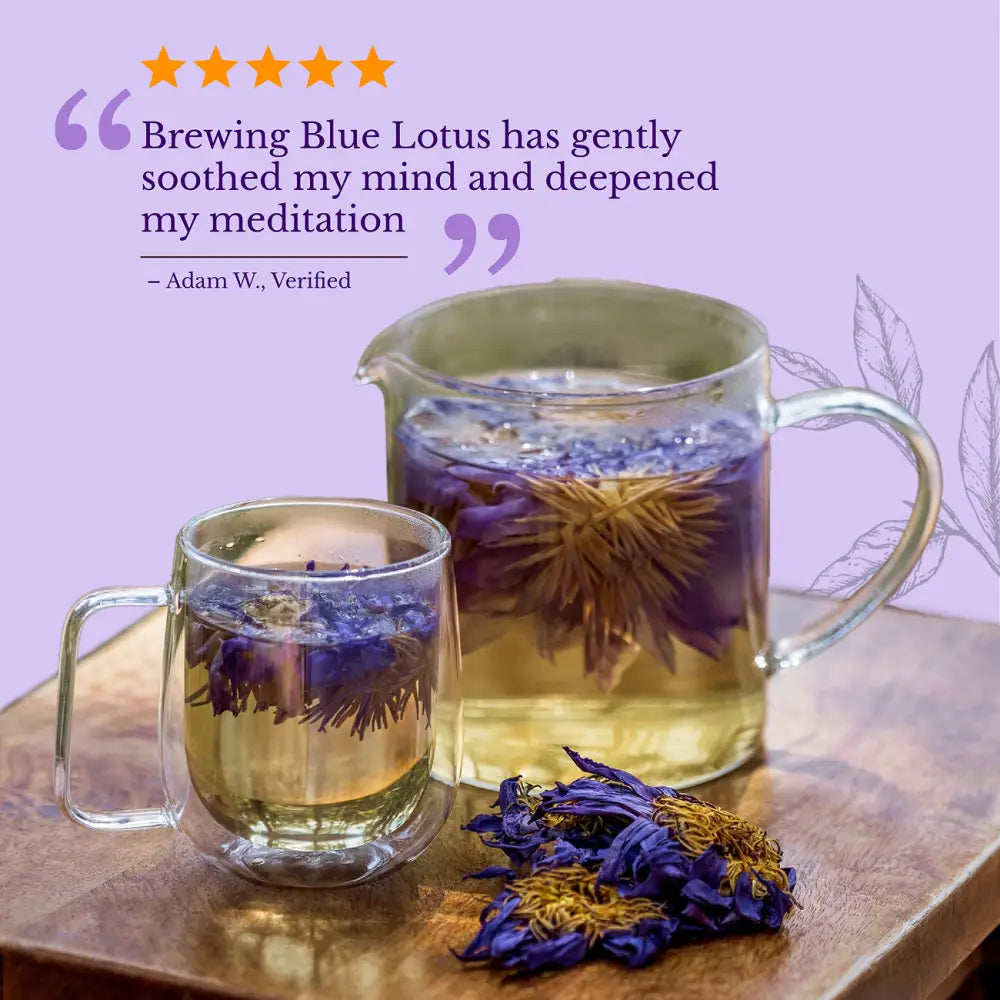 Blue Lotus Flower - Herbs flowers from Euphoric Herbals offer relaxation and stress relief. These dried feature purple
