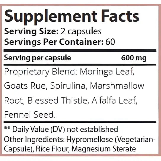 Breastmilk Boost Trio - Increase Milk Supply The contains Dairy Diva Lush Leche and Machine capsules. These herbal