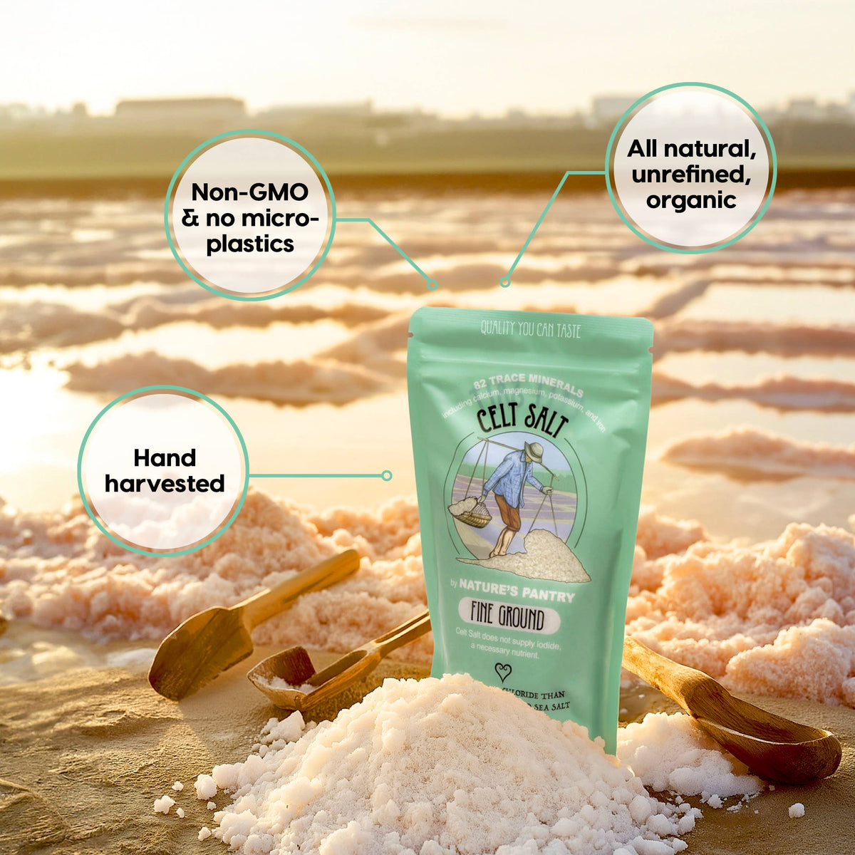 Celtic Sea Salt Fine Ground - 1lb - Apothecary