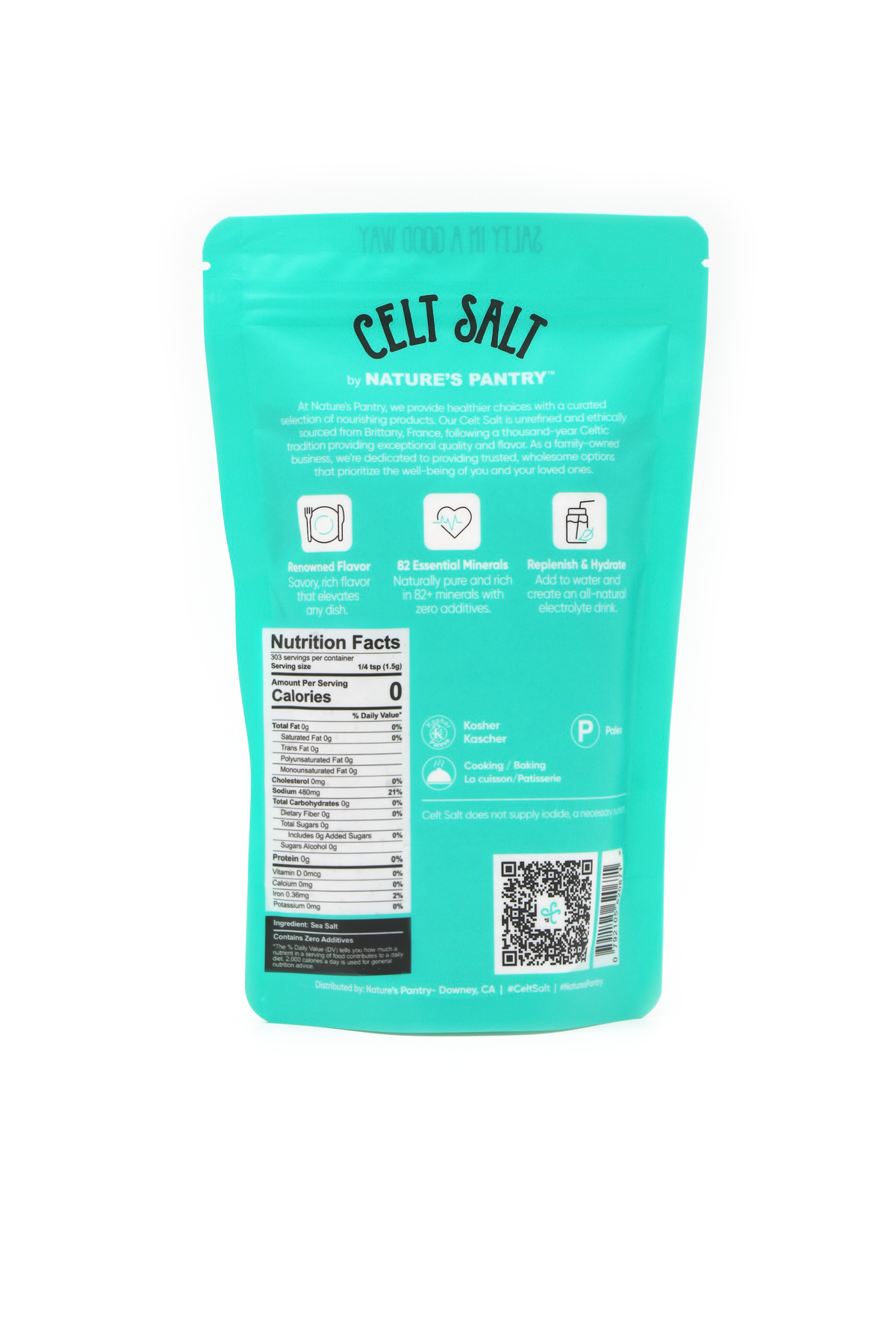 Celtic Sea Salt Fine Ground - 1lb - Apothecary
