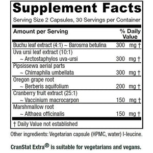 Cranstat Extra - Supplements by Vitamica supports a healthy bladder. This formula contains cranberry oregon grape uva
